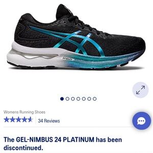 SOLD ASICS GEL-NIMBUS 24 PLATINUM METALLIC HOLOGRAPHIC IRIDESCENT SIZE 9